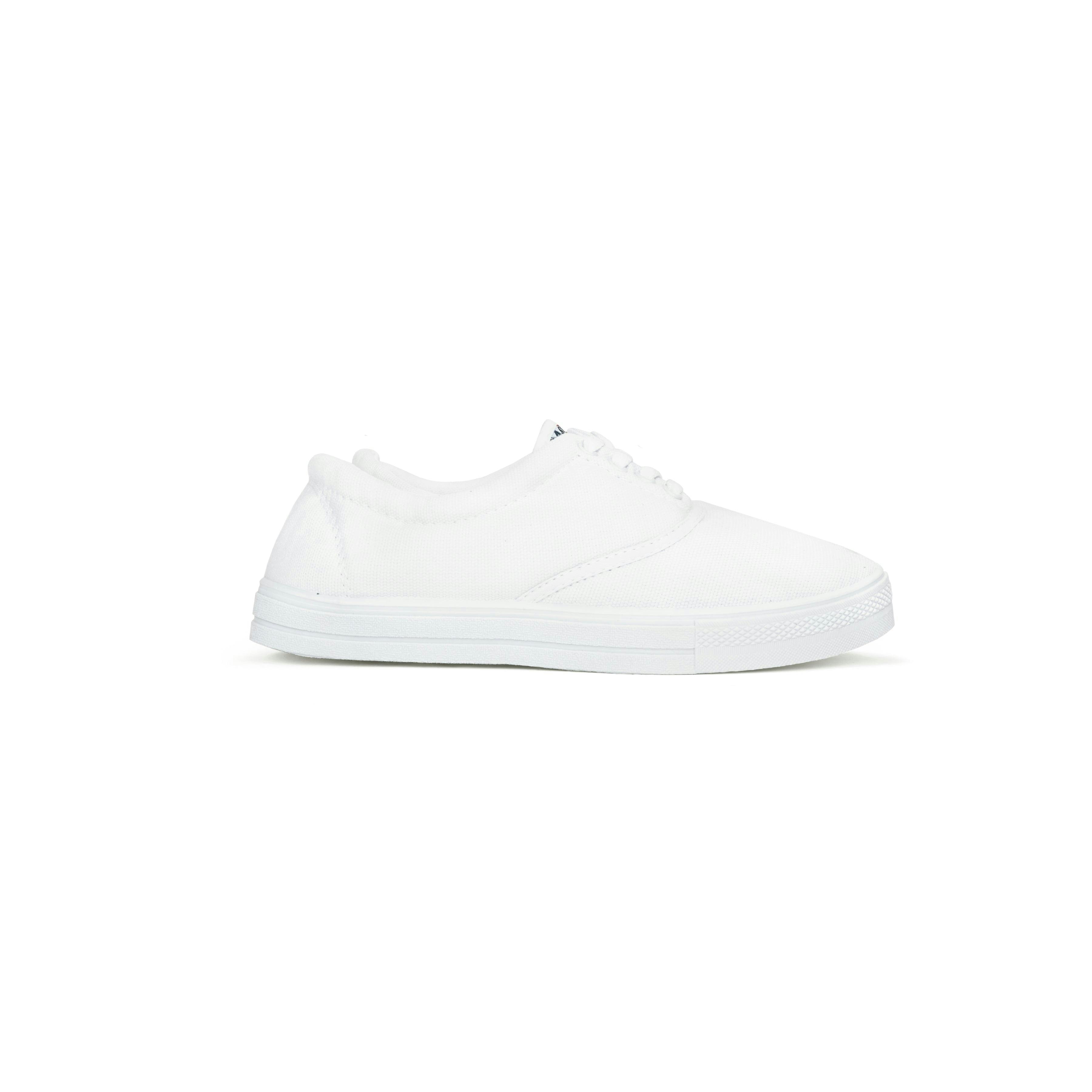 a pair of white sport shoes = 1 of 7